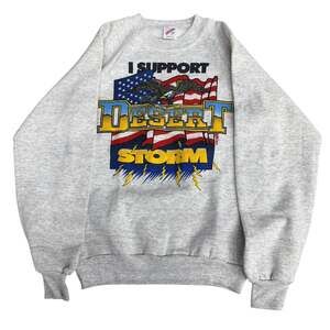 1991 I Support Operation Desert Storm Eagle Graphic Sweatshirt